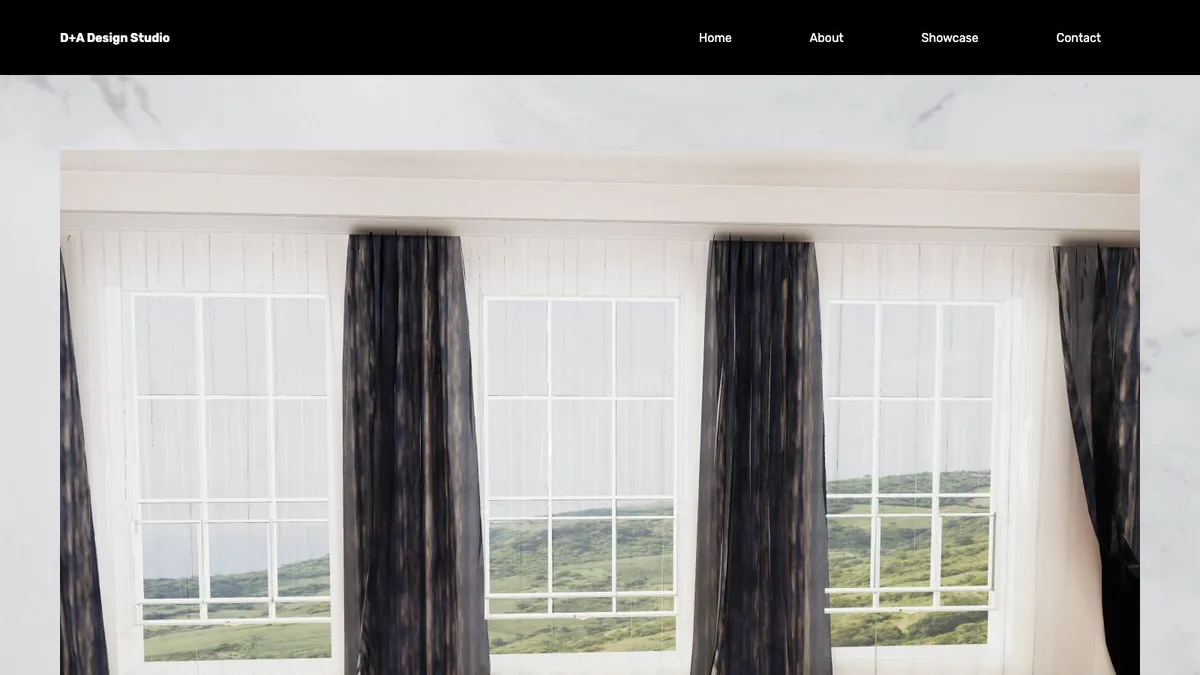 Screenshot of D+A Design Studio