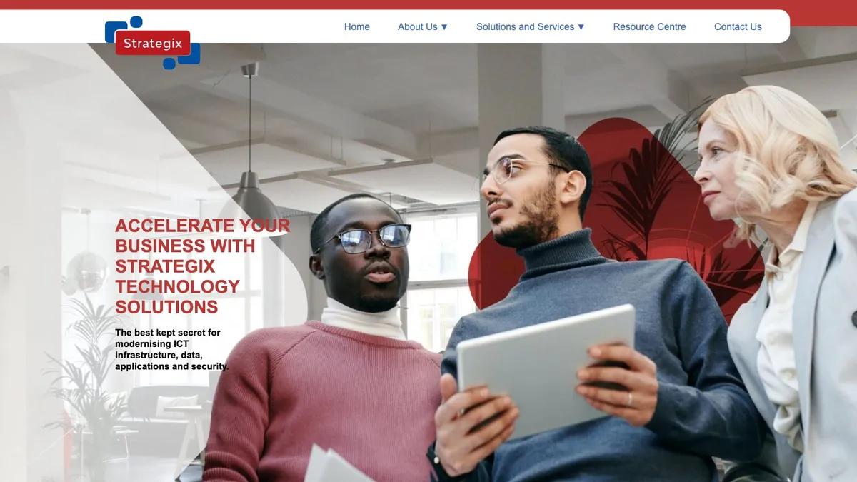 Screenshot of Strategix Technology Solutions