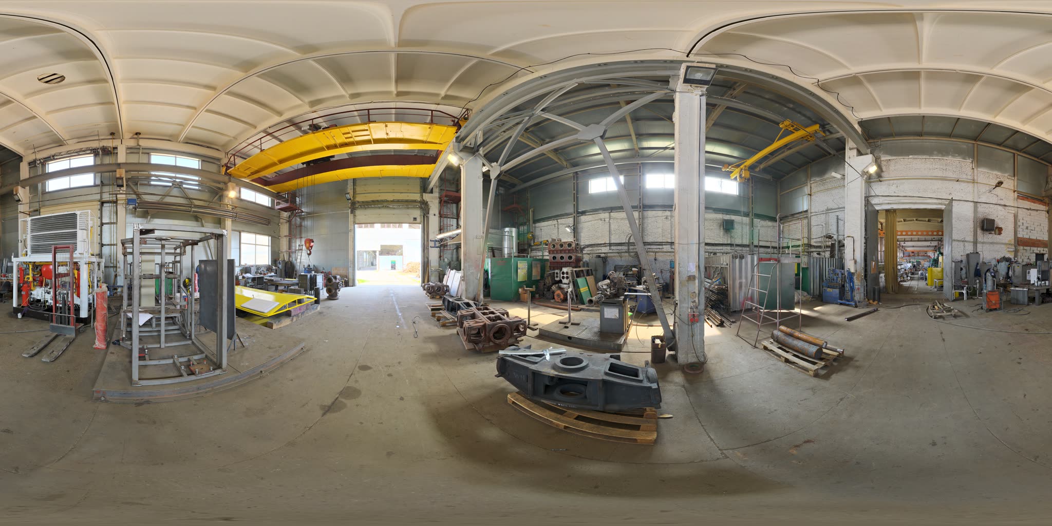 360° still of the Production Hall — Heavy metalworking floor