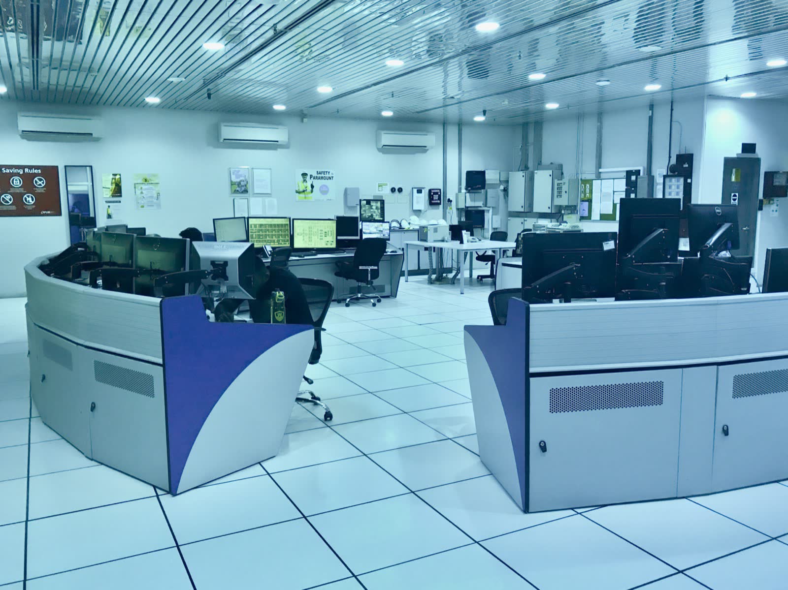 Plant SCADA control room